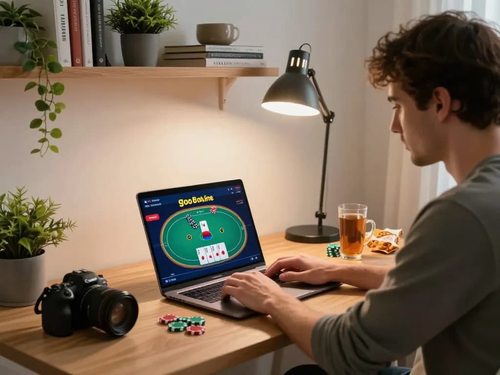 Engaging player using go88 for online poker while maintaining a responsible gambling environment.
