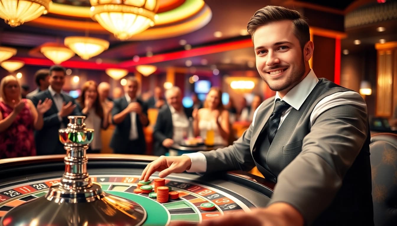 Spannende Spielsituation mit intensivpflege frankfurt am Roulette-Tisch.