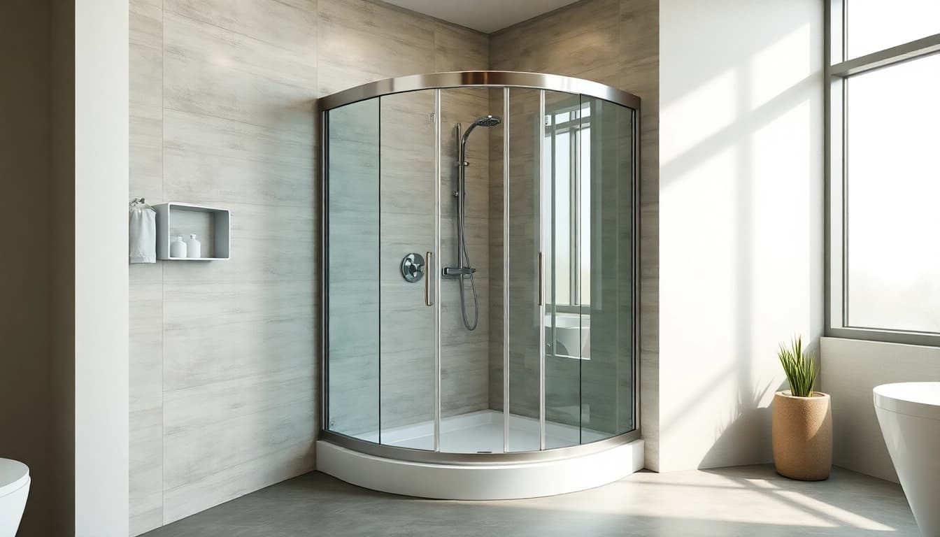 Die duschkabine 80x80 eckeinstieg beeindrucken mit modernem Design und elegantem Ambiente.