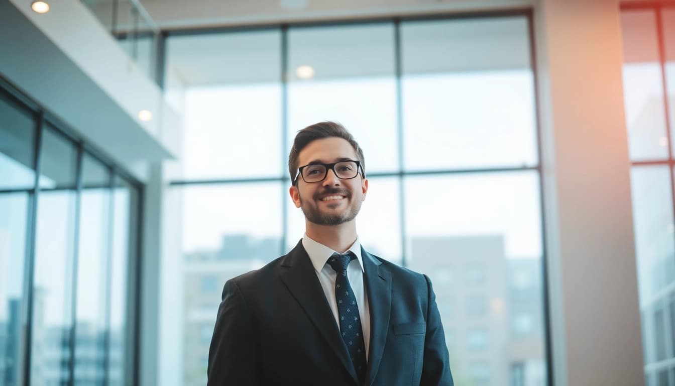 Headhunter vermittelt hochqualifizierte Talente in einem modernen Büro, während sie strategisch Netzwerke aufbauen.
