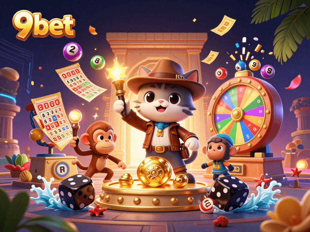 Explore the vibrant world of 9bet with a lively casino adventure featuring dynamic lottery elements.