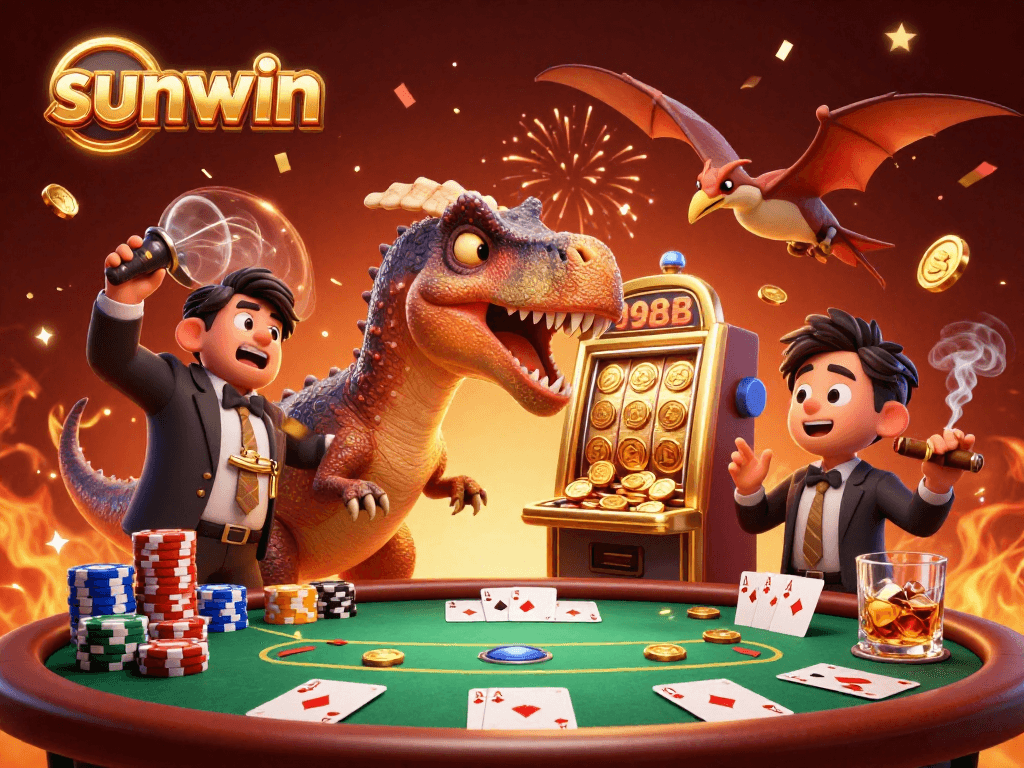 Experience thrilling wins at Sunwin with dinosaur-themed casino fun and jackpots!