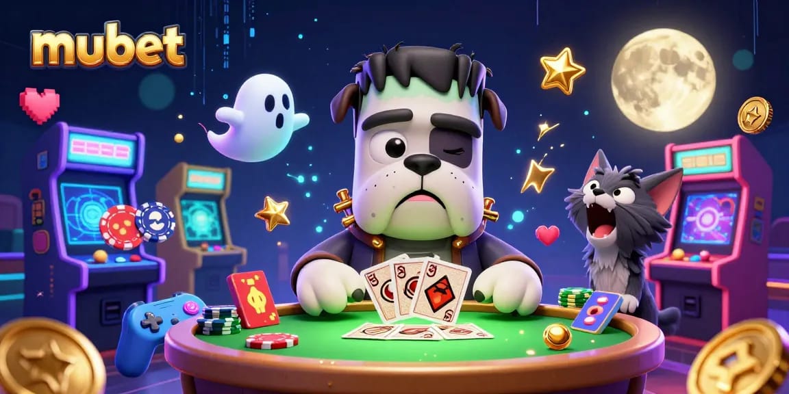 Experience thrilling gaming action at mubet with a Frankenstein bulldog dealer and unique characters.