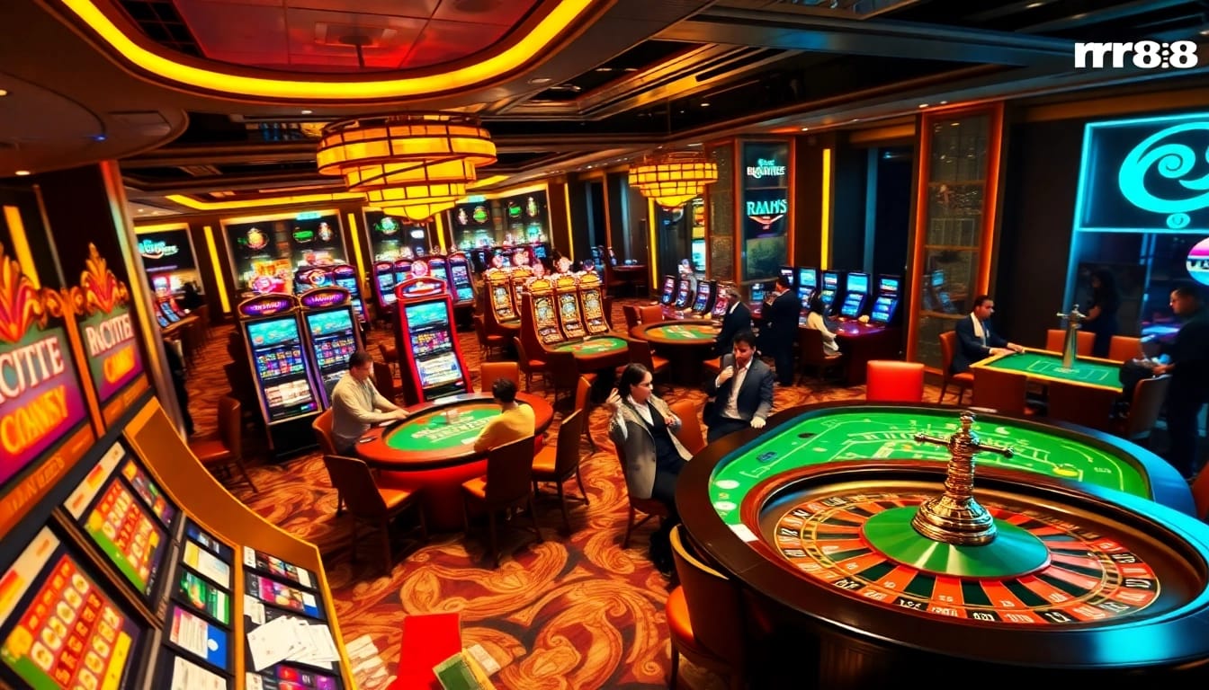 Experience thrilling action at rr88’s luxurious casino with engaging games and vibrant tables.