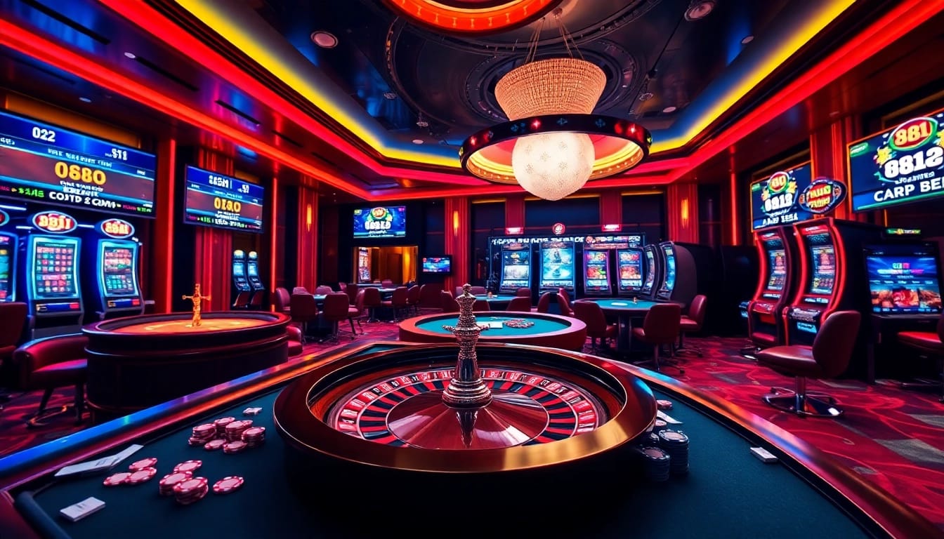 Experience thrilling gameplay at 88i nhà cái with vibrant casino tables and promotions.