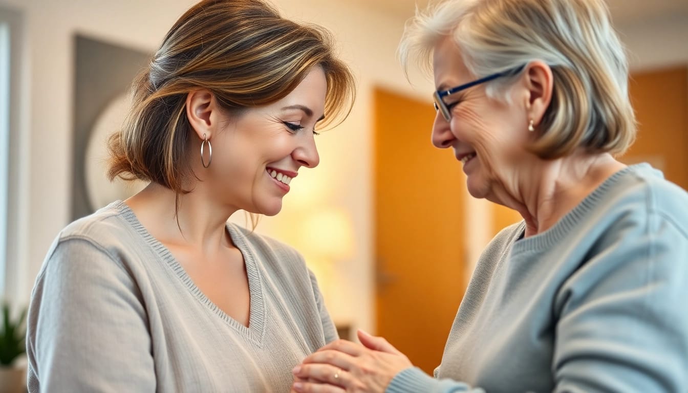 Pflegefachkraft Hameln caring for an elderly patient, showcasing empathy and professionalism.