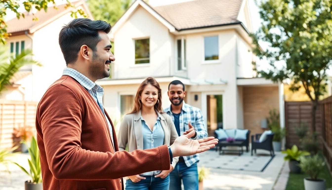 Immobilienmakler Frankfurt Preungesheim zeigt ein modernes Zuhause potenziellen Käufern.