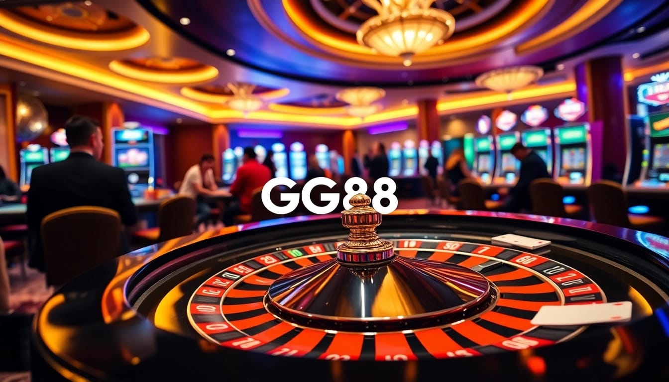 Experience thrilling gameplay at GG88's high-end casino with premium roulette and poker tables.