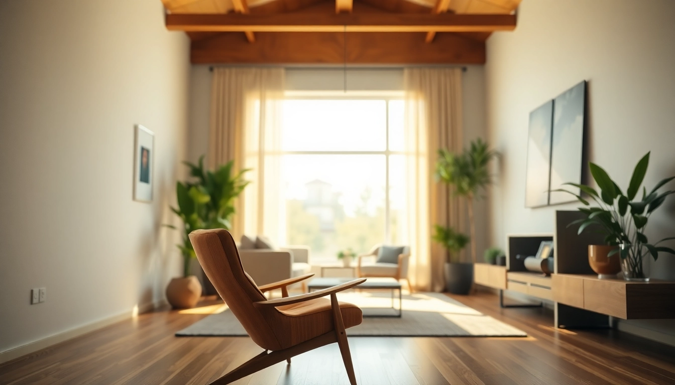 Genießen Sie den Komfort eines refurbished Vitra Stuhls in einem modernen, einladenden Wohnraum.