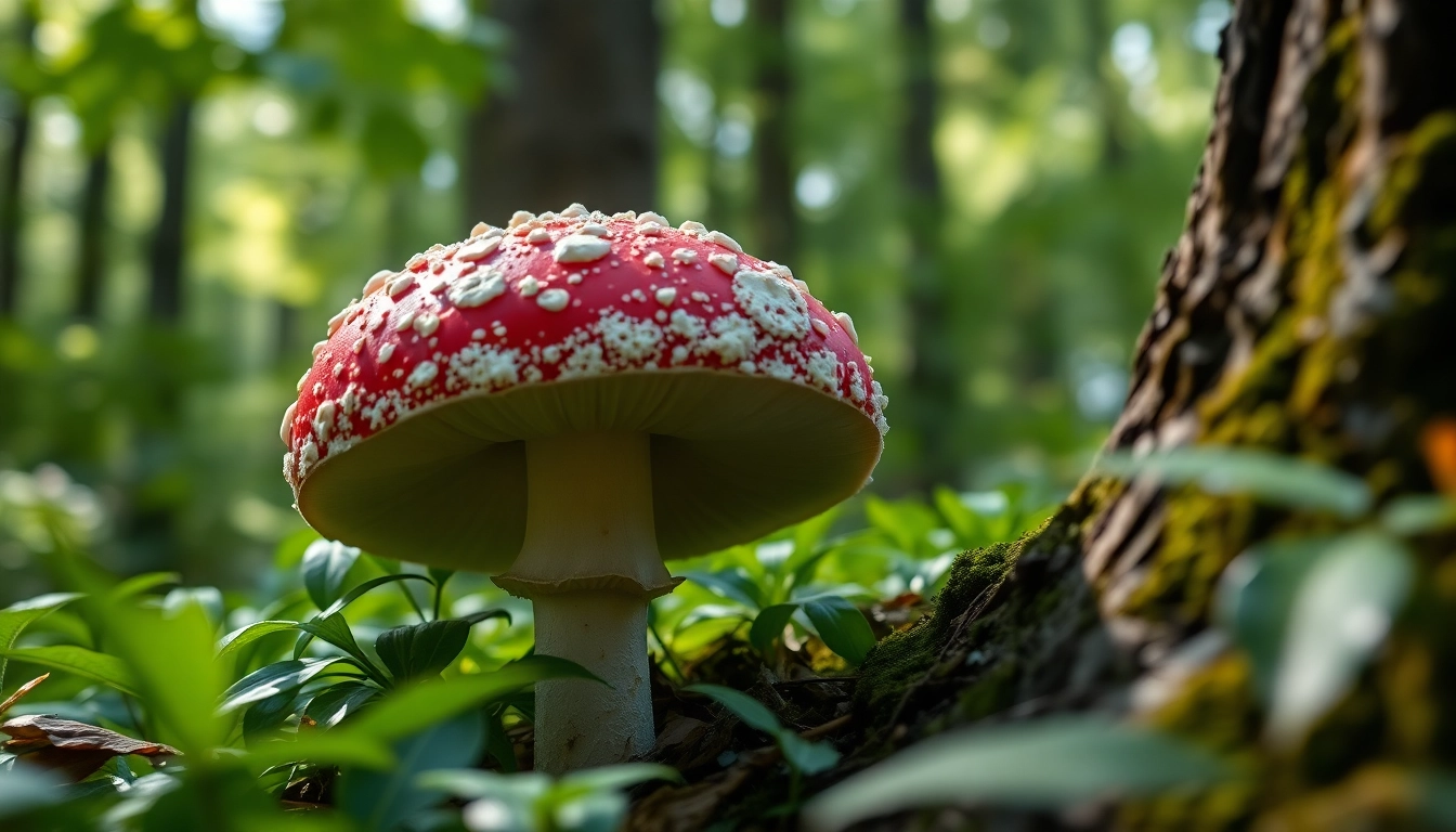 Fliegenpilz bestellen: Hochwertige Fliegenpilze im naturnahen Setting.