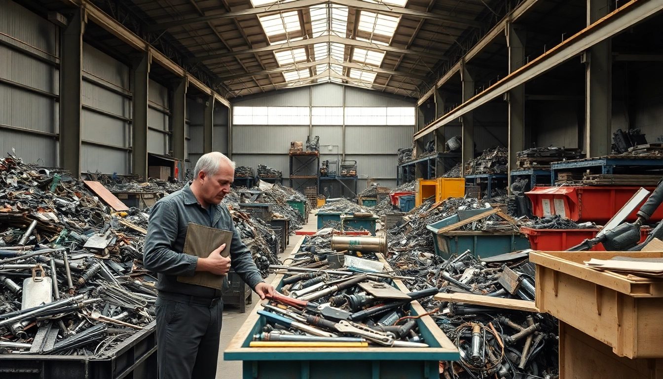Schrotthändler Duisburg sortiert Altmetalle für umweltfreundliches Recycling.