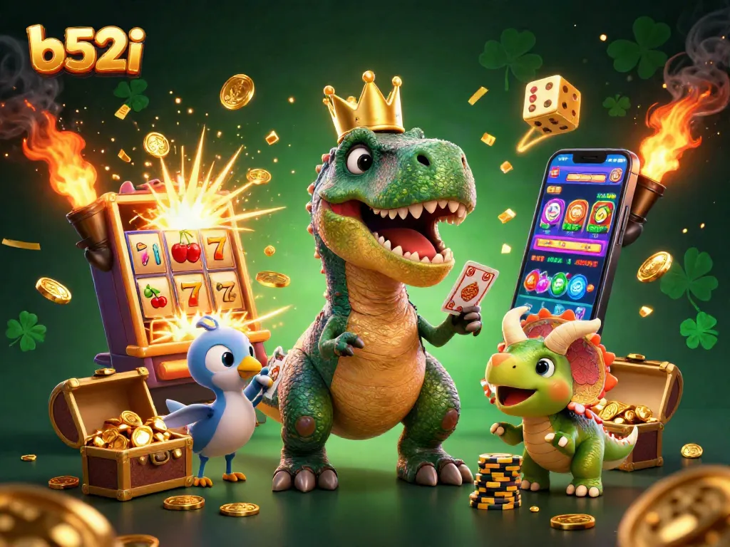Engage with b52i's exciting casino experience featuring dynamic characters and thrilling game elements.