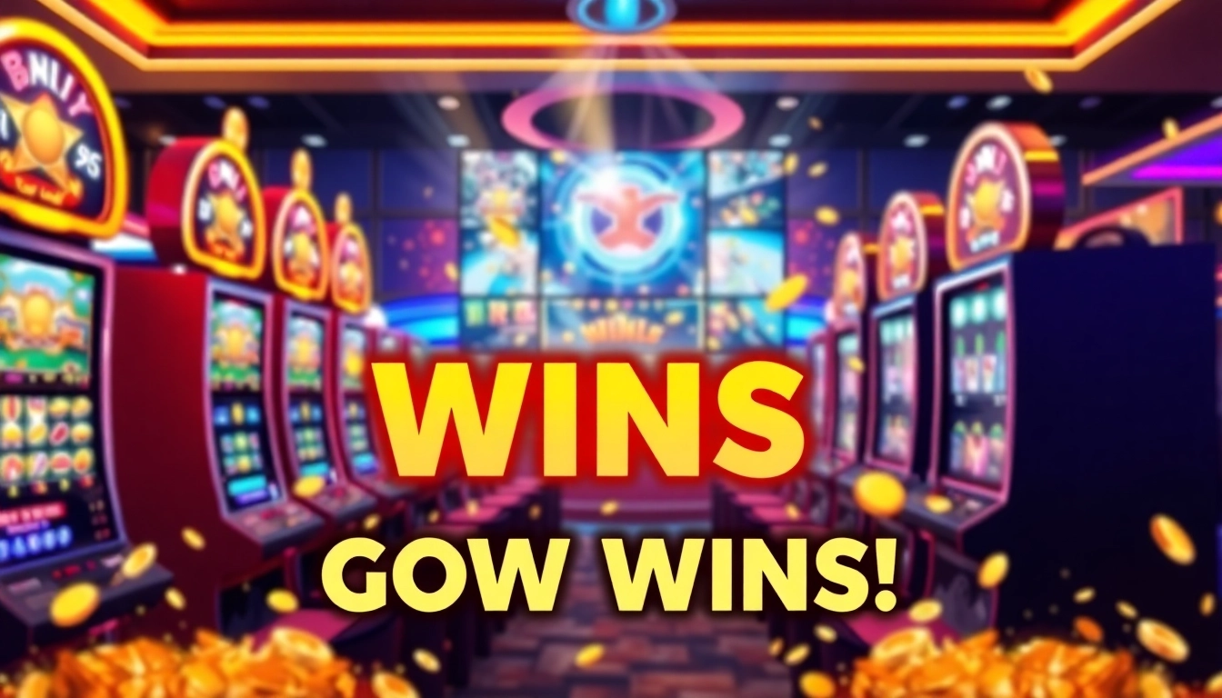 Experience the thrill of a Casino Bonus with players enjoying wins at vibrant online slot machines.