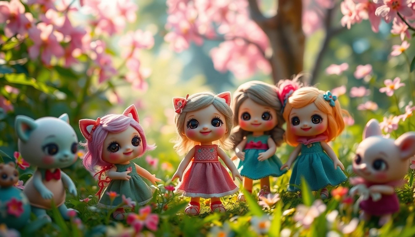 Erfreuen Sie sich an den bunten, charmanten Gutdolls in einem verwunschenen Wald.