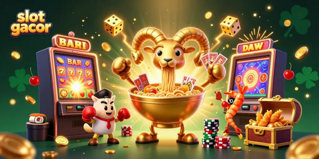 Experience the thrill of slot gacor with vibrant characters and jackpot-winning visuals
