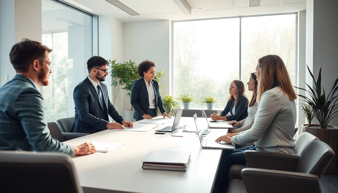 Professionelles Headhunter-Team in Saarbrücken beim Austausch von Ideen.