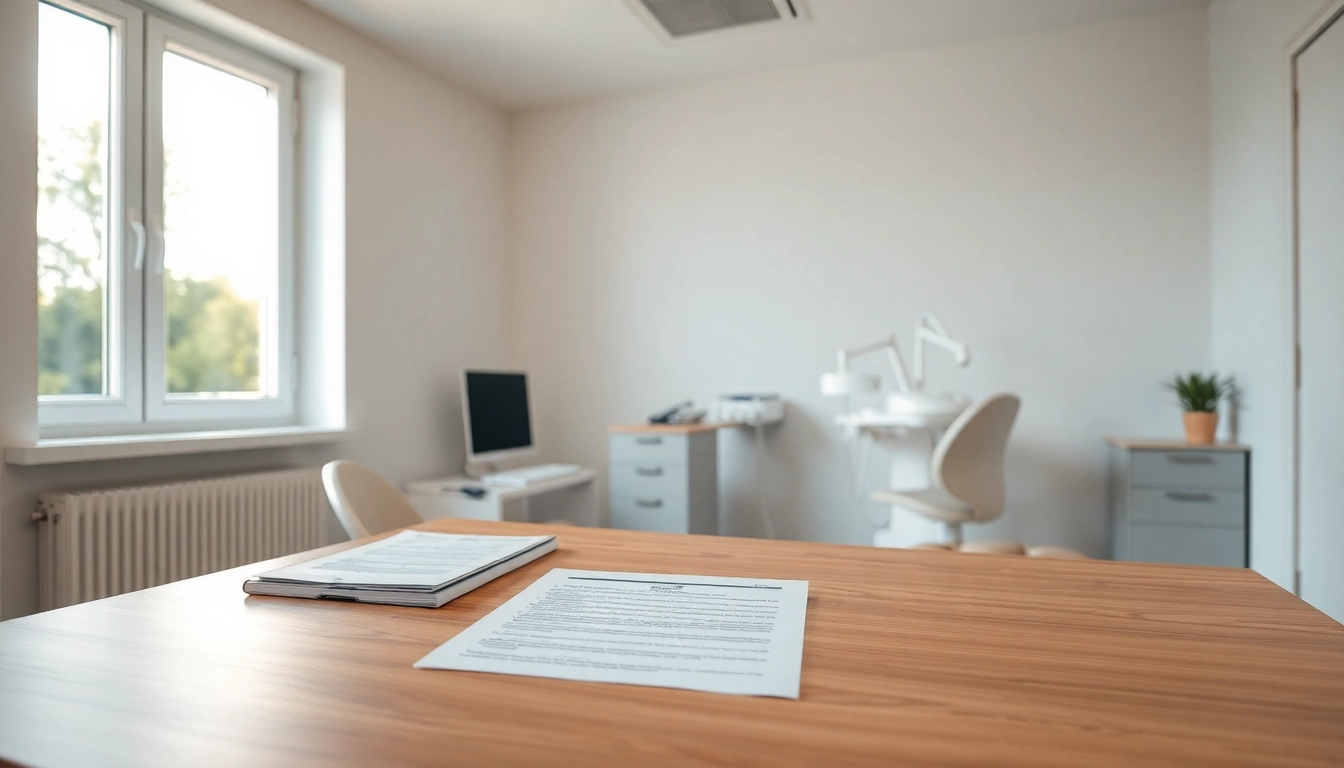 Headhunter Zahnmedizinische Fachangestellte inspiriert durch modernes Büroambiente mit zahnmedizinischen Materialien.