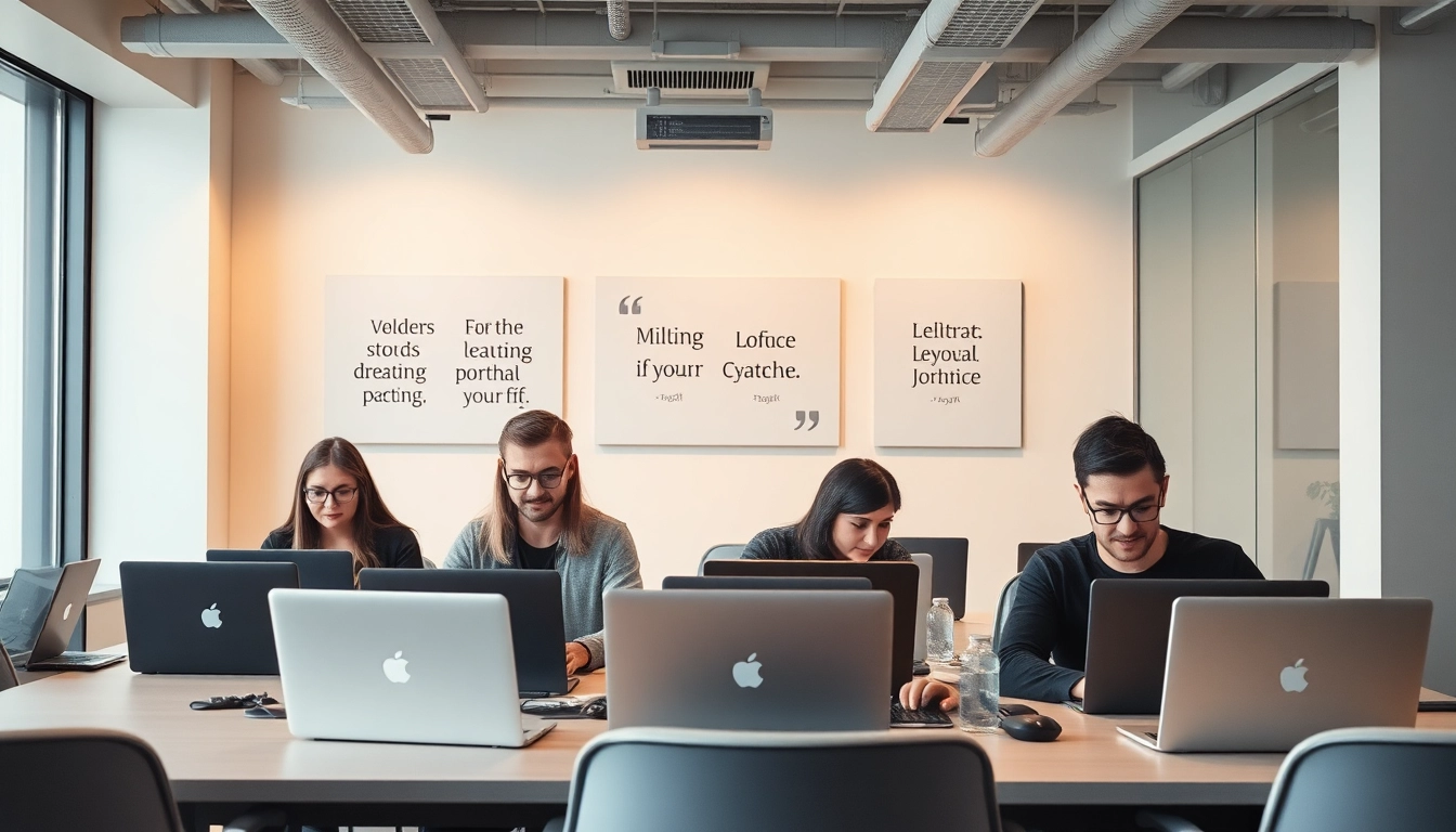 Headhunter Frankfurt präsentiert ein engagiertes Team in modernem Büro, das Personalvermittlungen professionell angeht.