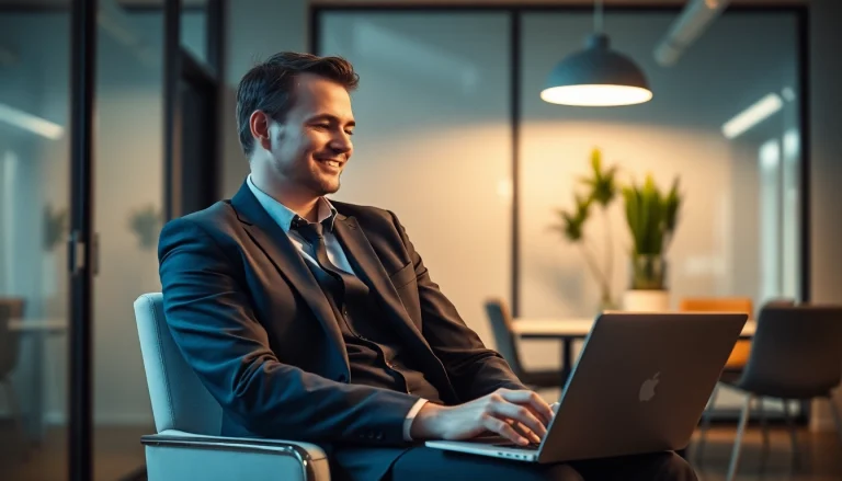 Headhunter Braunschweig, der in einem modernen Büro arbeitet und professionelle Kundenberatung bietet.