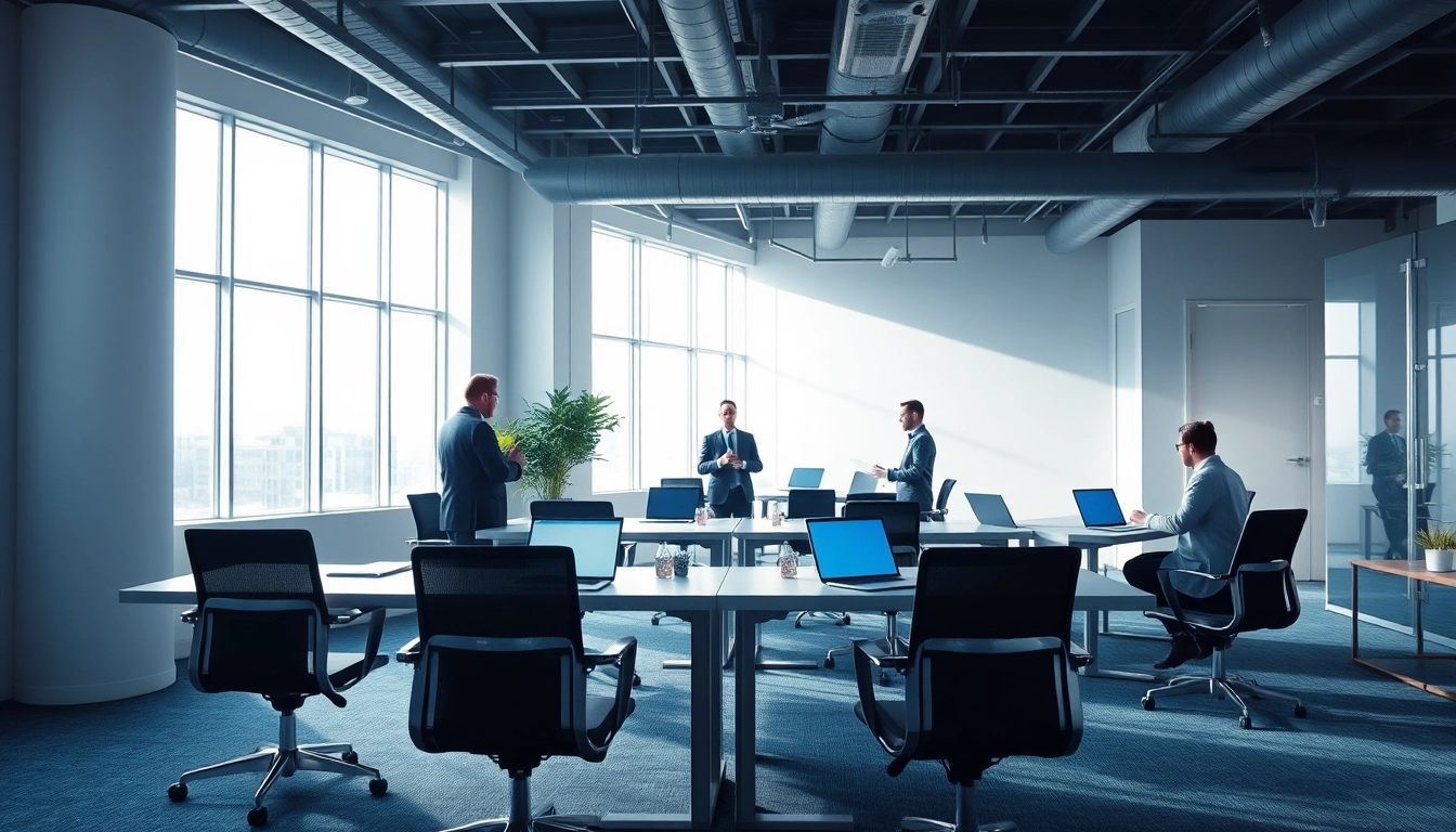 Ein modernes Büro für die Headhunter Agentur, in dem Personalvermittler zusammenarbeiten, repräsentiert Professionalität und Engagement.