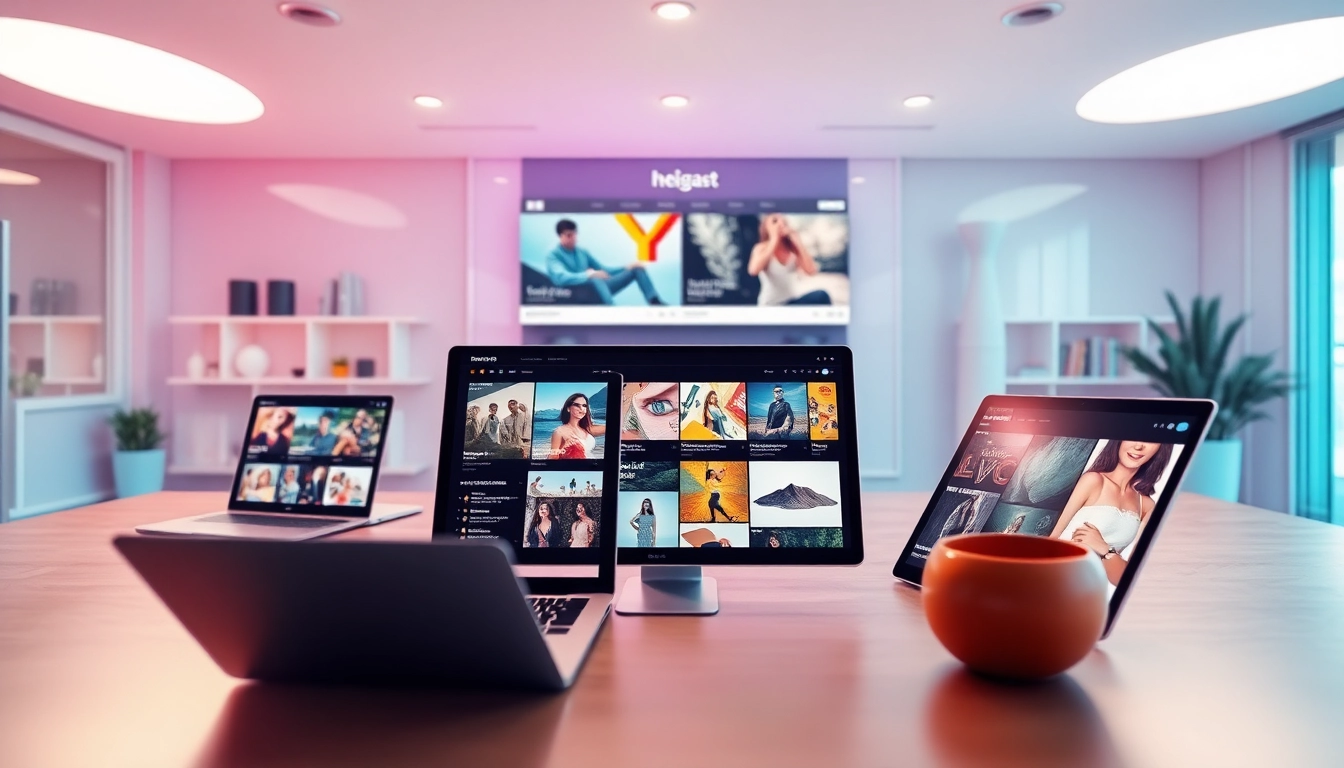 Onlinemagazin mit modernen Designelementen, die digitale Inhalte interaktiv präsentieren.