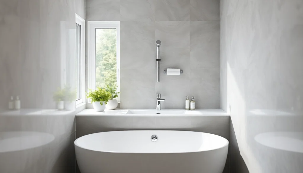 Genießen Sie die stilvolle sonni Duschkabine in einem modernen Badezimmer-Setting mit elegantem Design und natürlichem Licht.