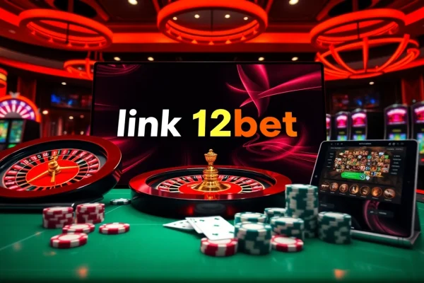Experience thrilling online betting with the link 12bet showcased on a vibrant casino interface.