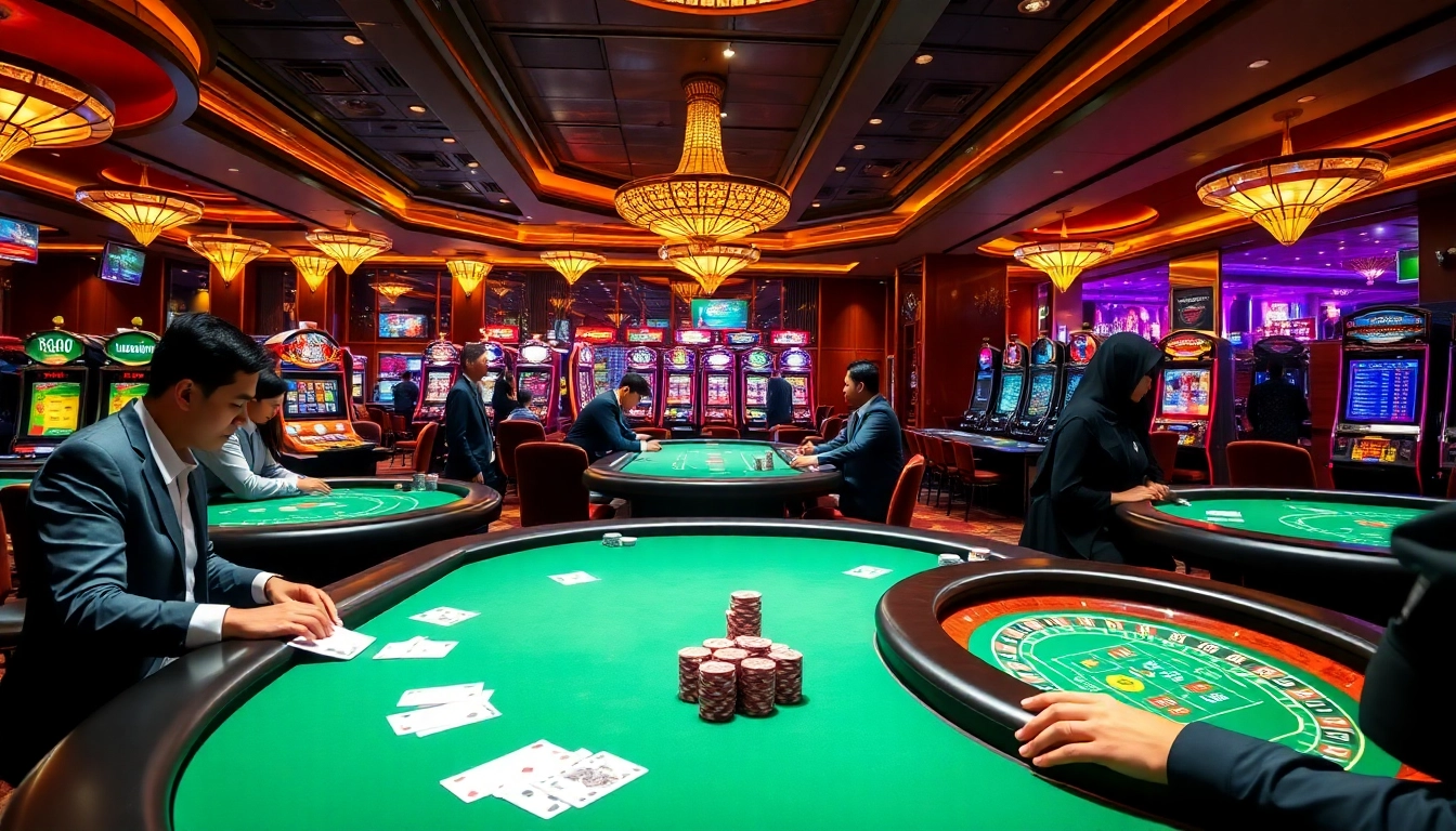 Engage in thrilling gameplay at 88i nhà cái with vibrant casino tables and exciting betting action.