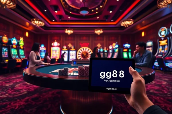 Experience the excitement of gambling with https://gg88.black/ at a luxurious casino table.