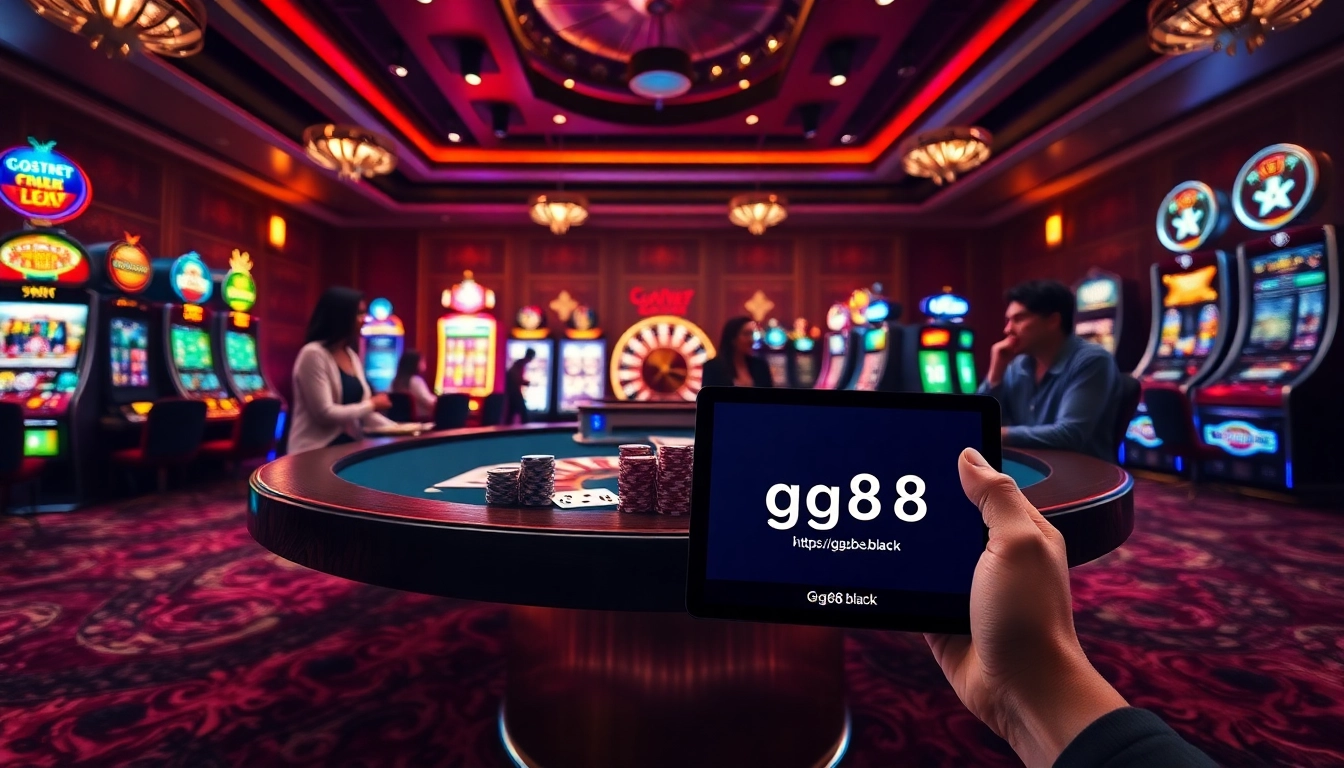 Experience the excitement of gambling with https://gg88.black/ at a luxurious casino table.