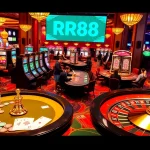 Experience the thrill of gambling at RR88 with vibrant tables and slot machines.