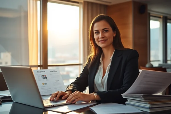 Headhunter Schweiz bietet professionelle Dienstleistungen zur Rekrutierung in einem modernen Büro an.