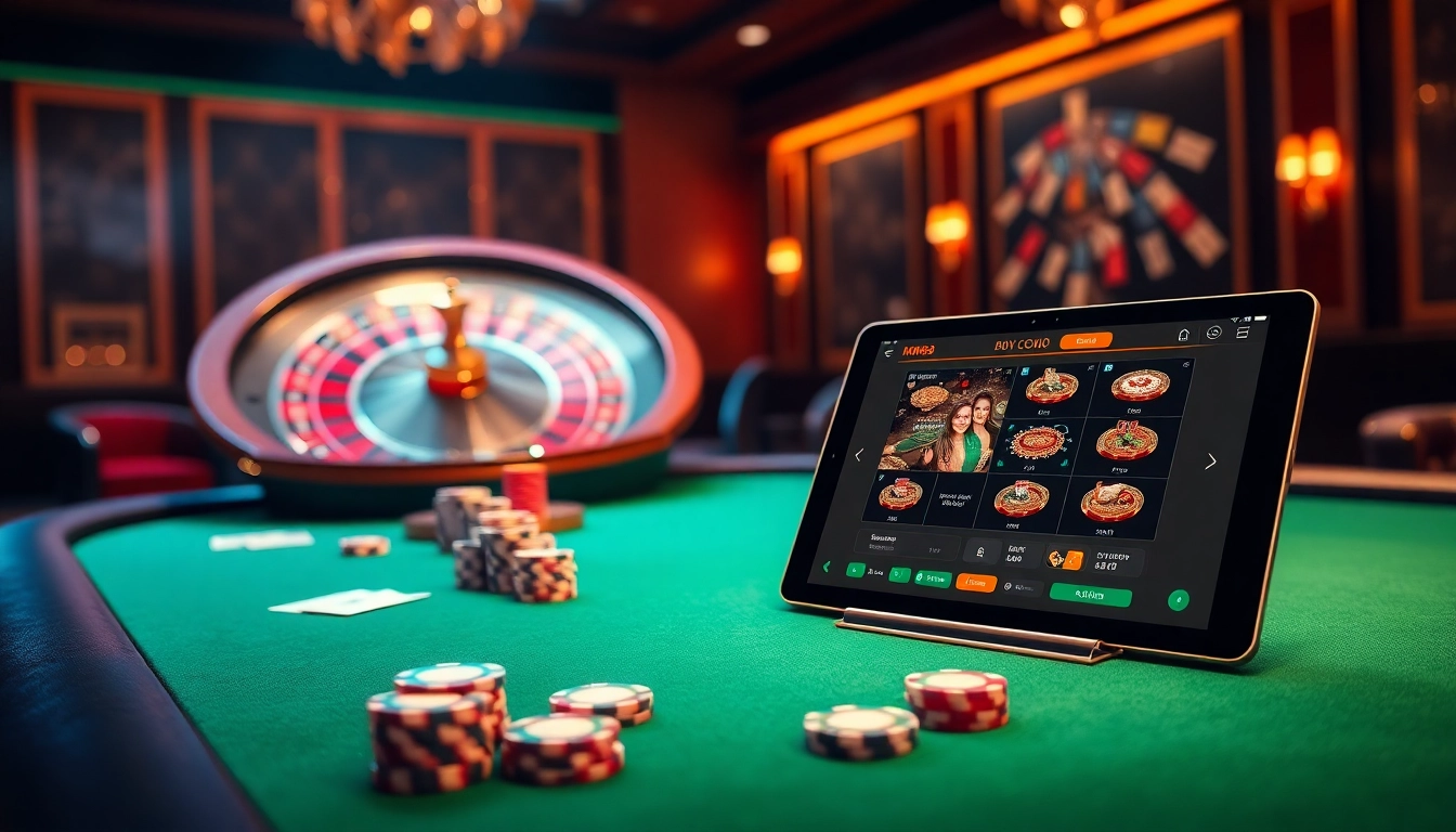 Enjoying a poker game at MM88 COM's luxurious casino table with vibrant chips and cards.