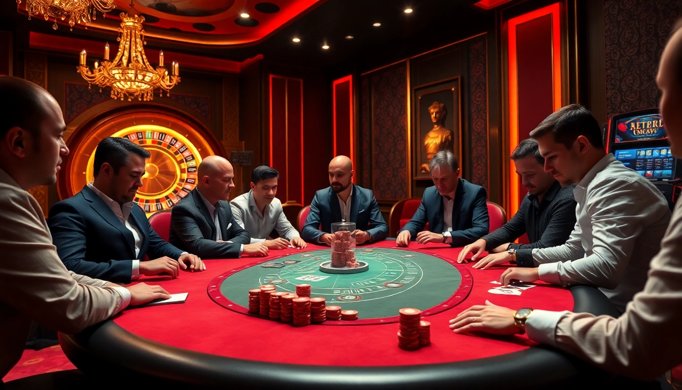 Experience the thrill of poker at https://xx88.eu.com/, where players engage in high-stakes action around a luxurious table.