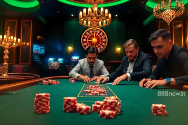 Experience the thrill of winning at 888new.com with high-stakes poker action and vibrant chips.