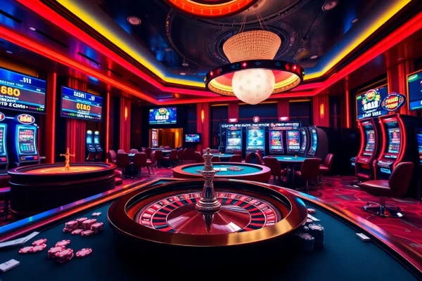 Experience thrilling gameplay at 88i nhà cái with vibrant casino tables and promotions.