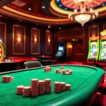 Players enjoy poker and roulette in a luxurious casino scene featuring CM888 branded elements.