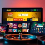 CM88 online gambling platform interface with diverse games and promotions.
